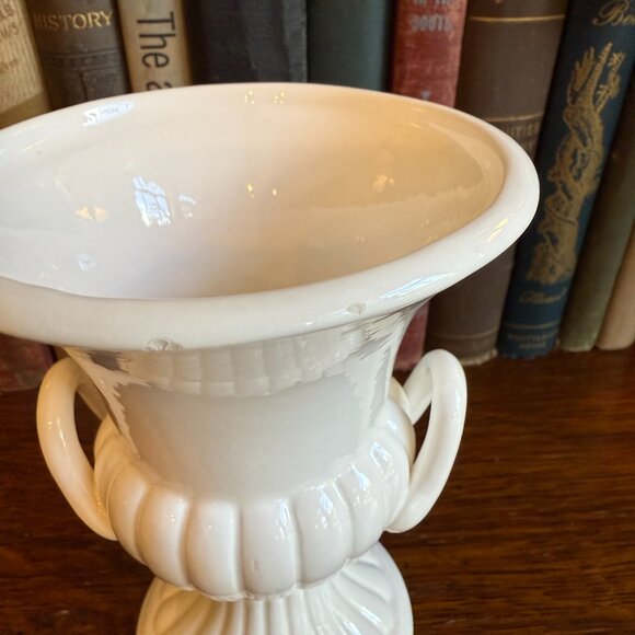 Vintage White Urn Vase - Picture 15 of 15